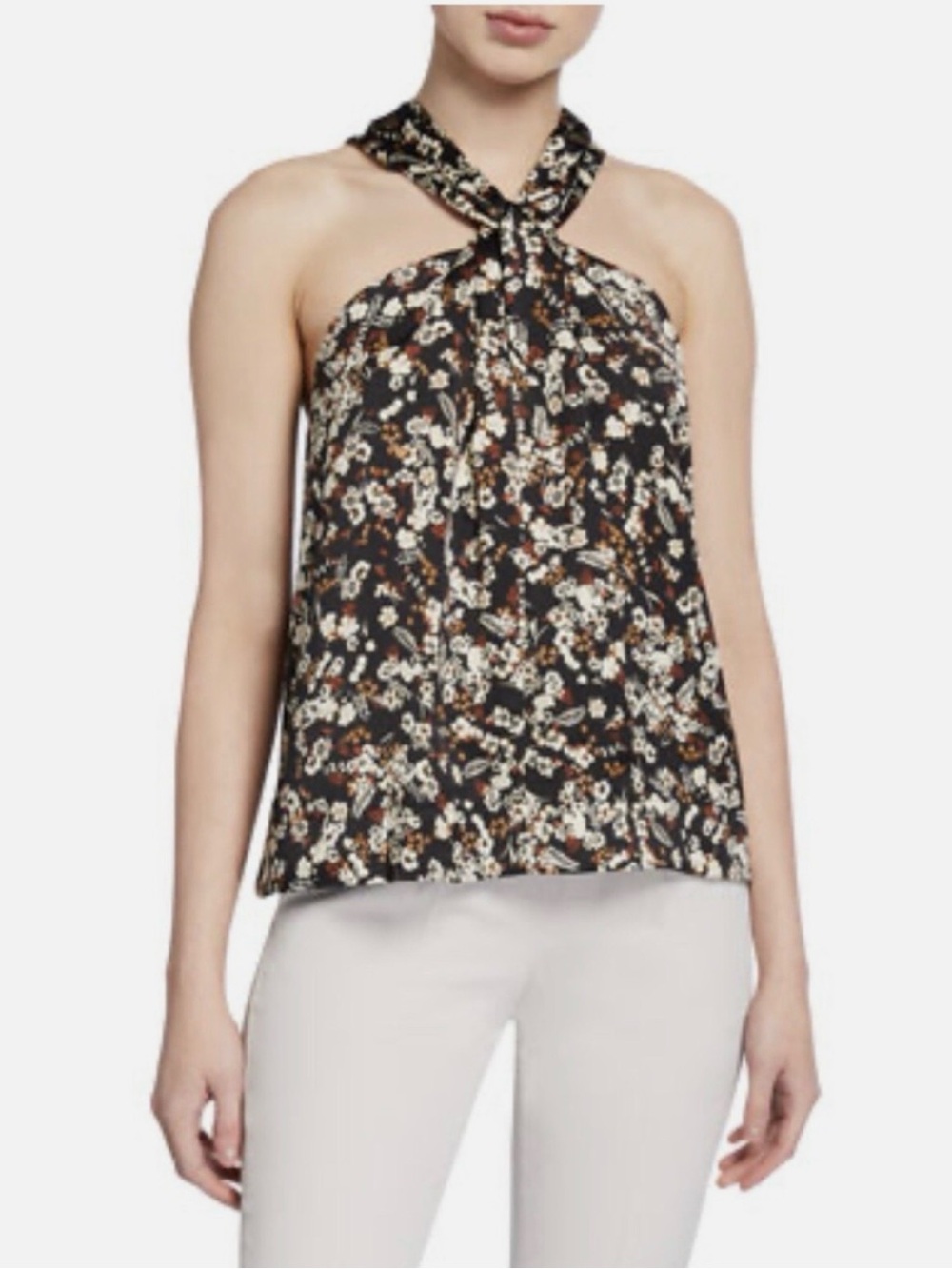 Rebecca Minkoff floral print  Halter Neck Sleeveless Top